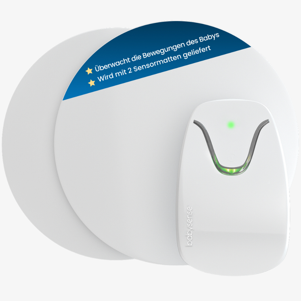 Babysense 7 Baby-Atemmonitor – Echtzeit-Warnungen bei Atemaussetzern und Unregelmäßigkeiten, Medizinisch Zertifiziert, Rundum-Überwachung für Sicheren Schlaf