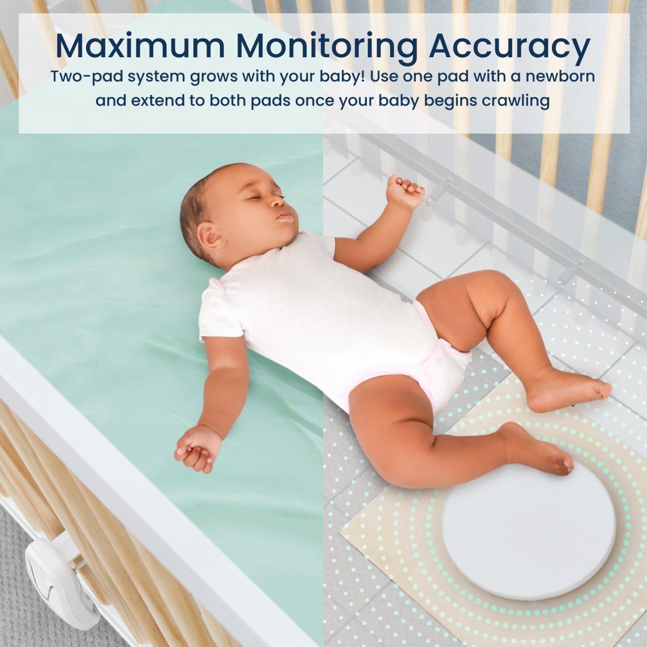 Babysense 7 Baby-Atemmonitor – Echtzeit-Warnungen bei Atemaussetzern und Unregelmäßigkeiten, Medizinisch Zertifiziert, Rundum-Überwachung für Sicheren Schlaf