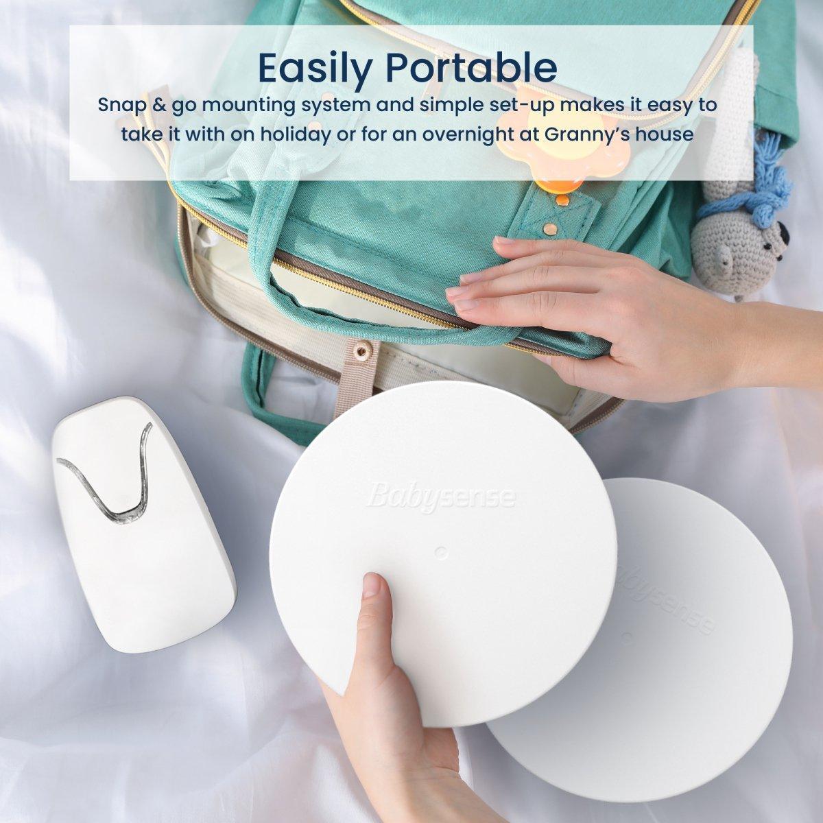 Babysense 7 & V24R: Video-Babyphone mit 2,4"-Bildschirm & Medizinisch Zertifiziertem Atemmonitor – Echtzeit-Warnungen bei Atemaussetzern, Kontaktlos, 2-in-1 Bundle