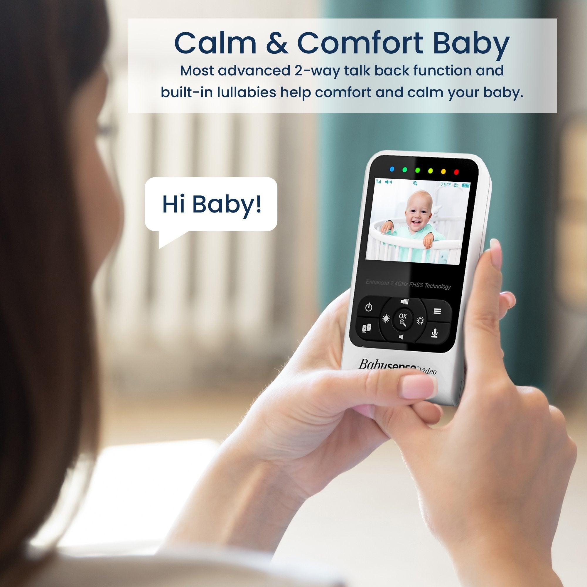 Babysense 7 & V24R: Video-Babyphone mit 2,4"-Bildschirm & Medizinisch Zertifiziertem Atemmonitor – Echtzeit-Warnungen bei Atemaussetzern, Kontaktlos, 2-in-1 Bundle