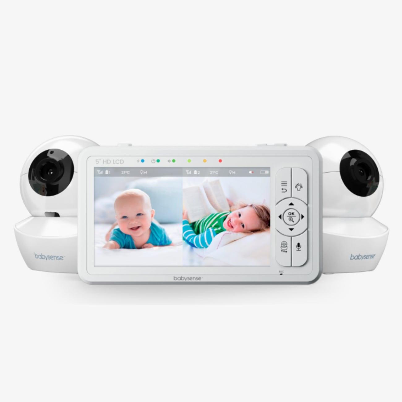 Babysense HD S2: Babyphone Mit 2 kameras, Ohne Wlan, Geteilte Bildschirm & Nachtlicht