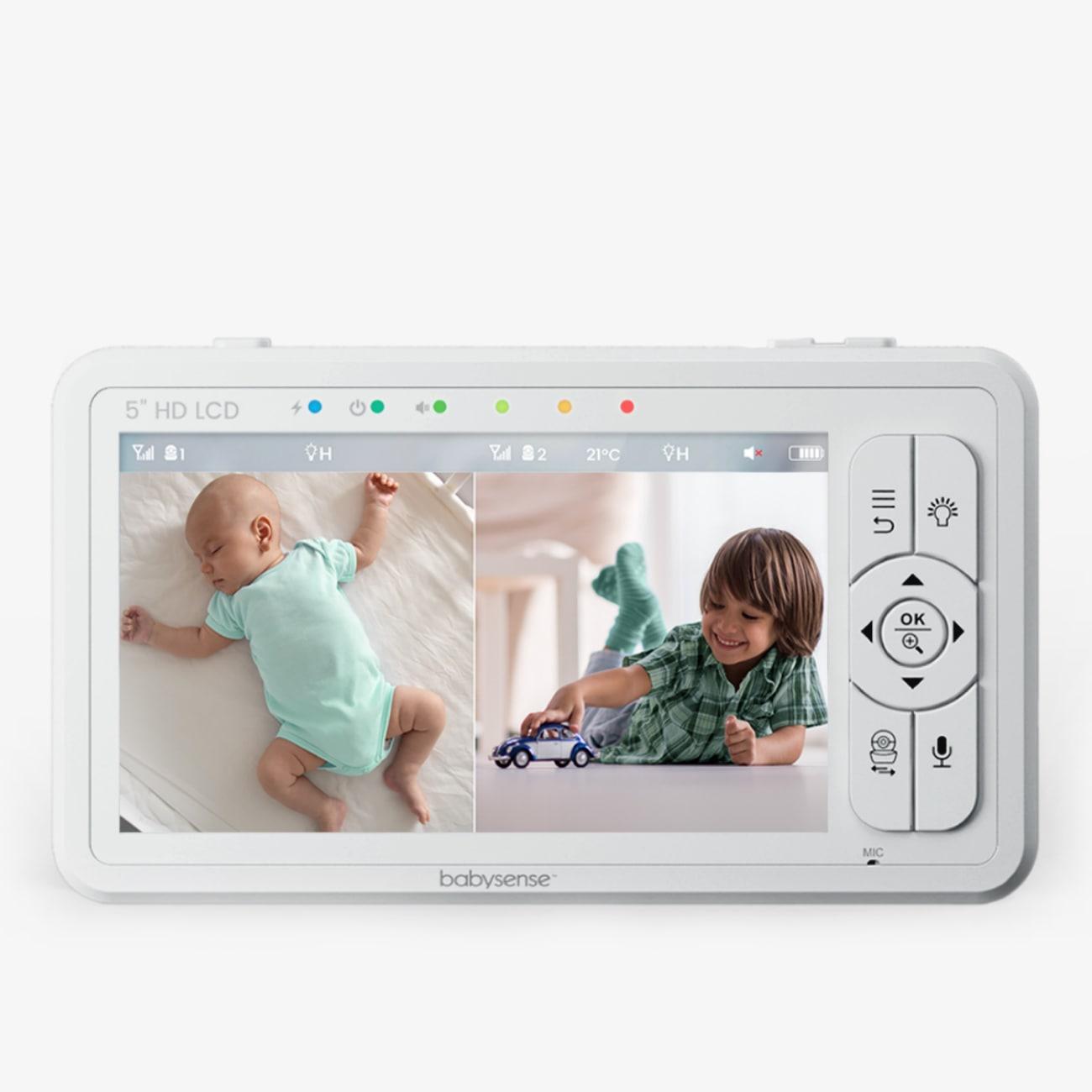 Elterneinheit für 5-Zoll-Split-Screen-Video-Babyphone HD S2