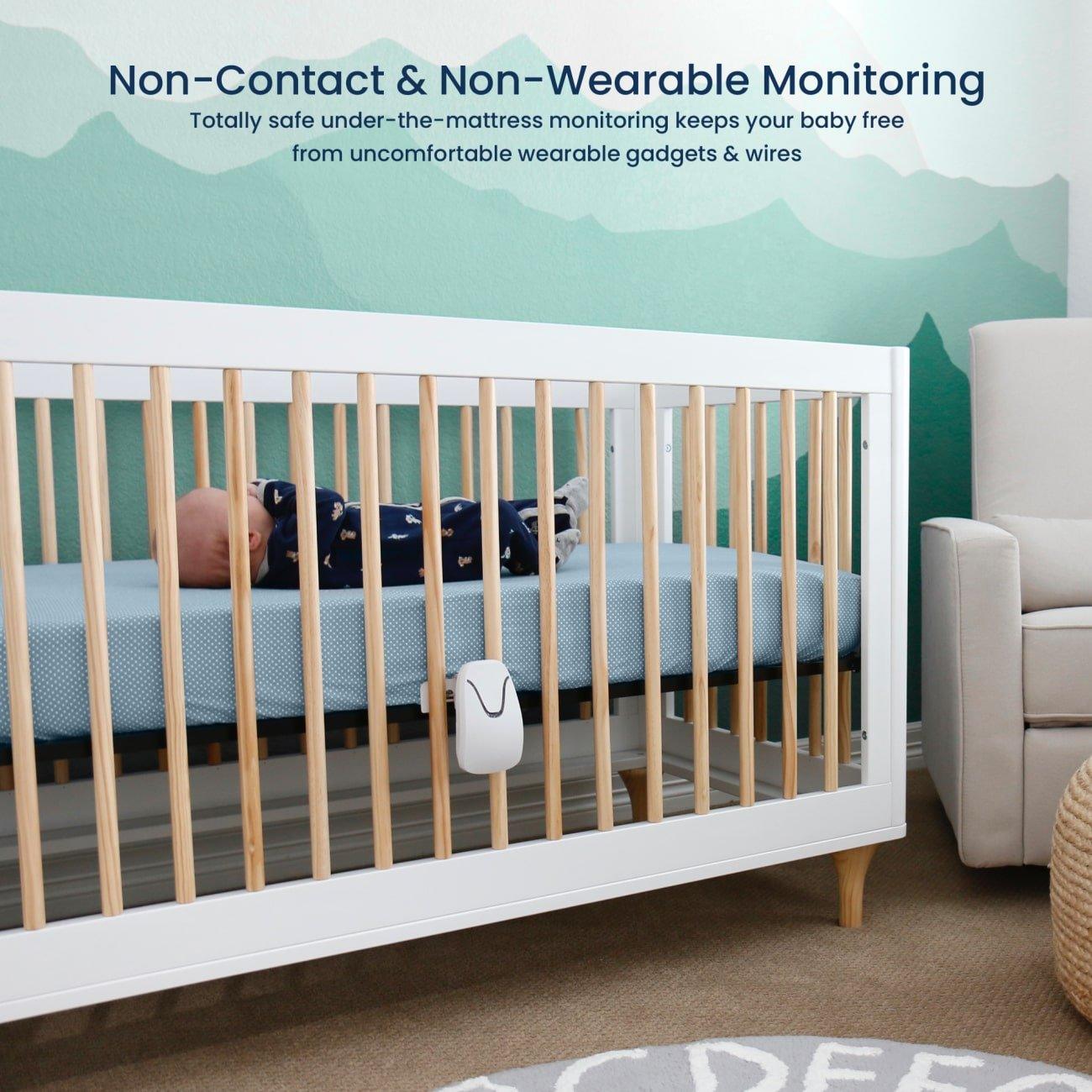 Babysense 7 Baby-Atemmonitor – Echtzeit-Warnungen bei Atemaussetzern und Unregelmäßigkeiten, Medizinisch Zertifiziert, Rundum-Überwachung für Sicheren Schlaf