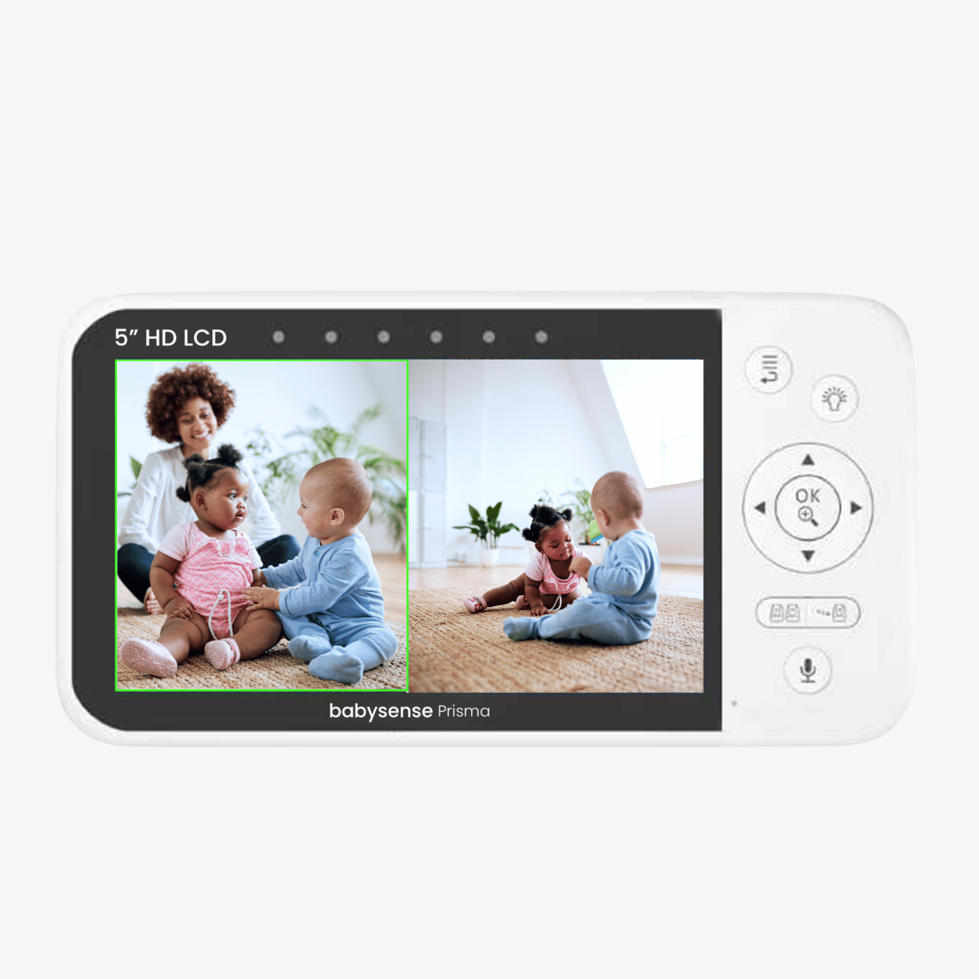 Elterneinheit für 5"-Split-Screen-Video-Babyphone Prisma