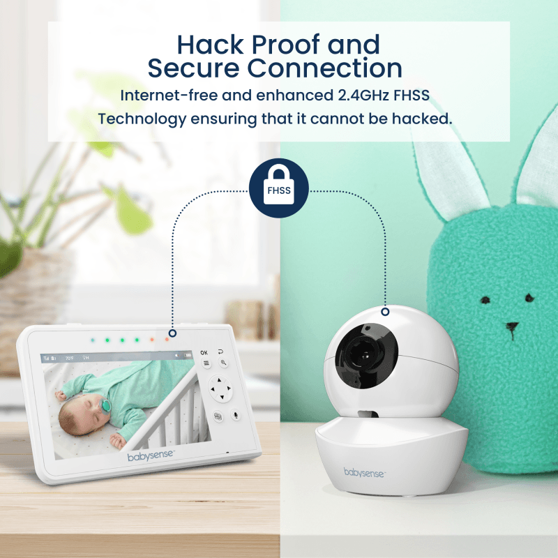Split Screen Video Baby Monitor, V43 - Babysense